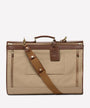 Ghurka Luggage Packet No. 83 - Khaki Twill & Vintage Chestnut Leather