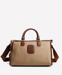 Ghurka Luggage Stash No. 67 - Khaki Twill & Vintage Chestnut Leather