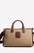 Ghurka Luggage Stash No. 67 - Khaki Twill & Vintage Chestnut Leather