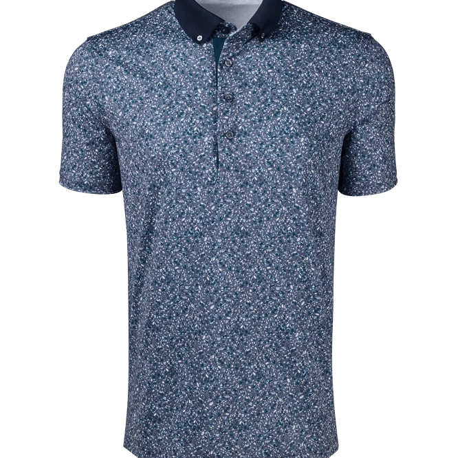 Greyson Clothiers Polos Shadow Blue / S Angel Tears Short Sleeve Polo