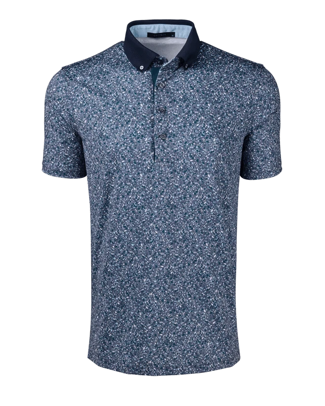 Greyson Clothiers Polos Shadow Blue / S Angel Tears Short Sleeve Polo