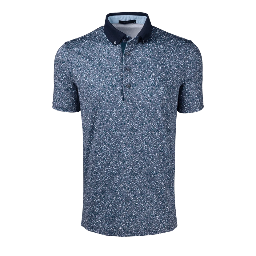 Greyson Clothiers Polos Shadow Blue / S Angel Tears Short Sleeve Polo