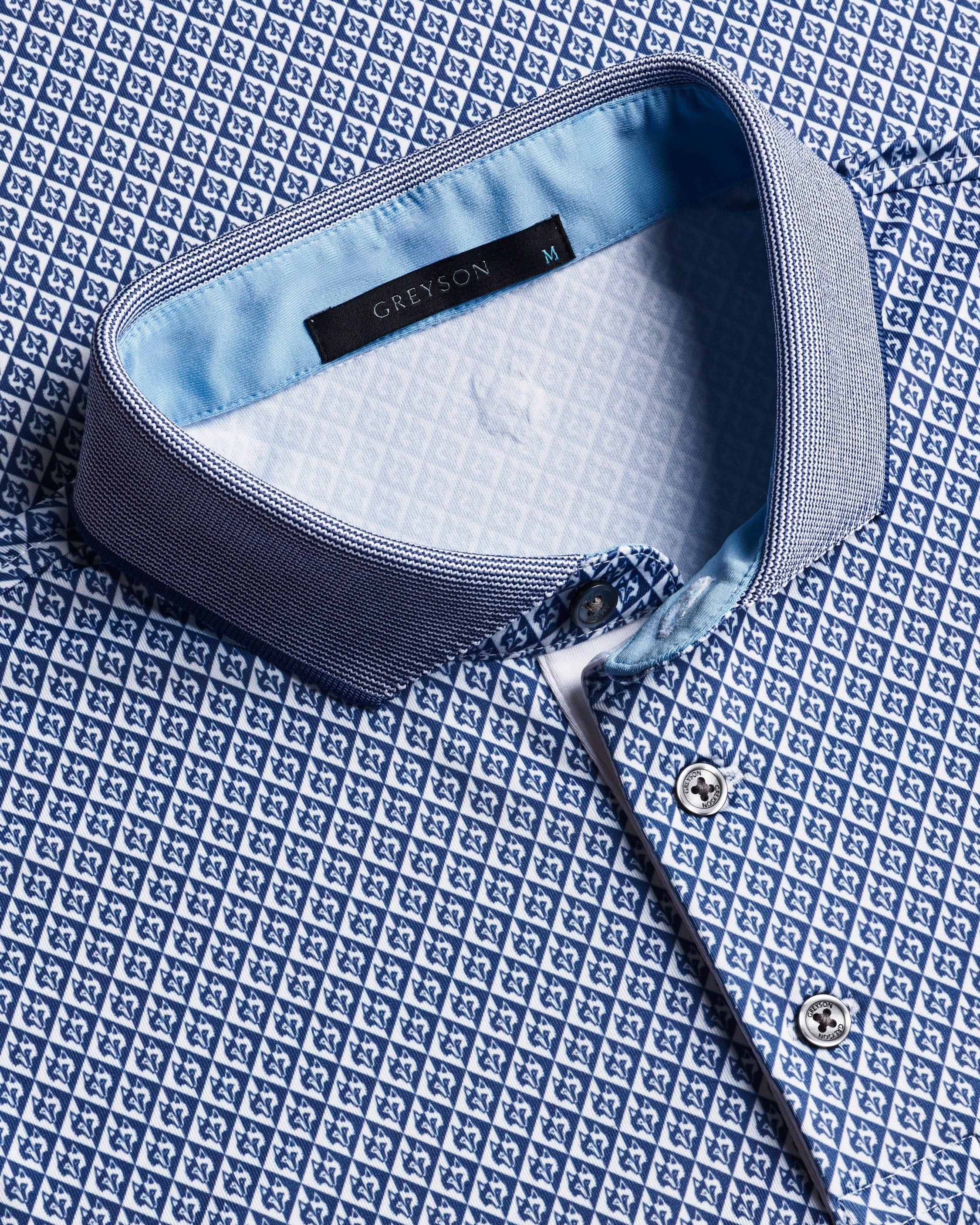 Greyson Clothiers Polos Shadow Wolf Polo in Arctic