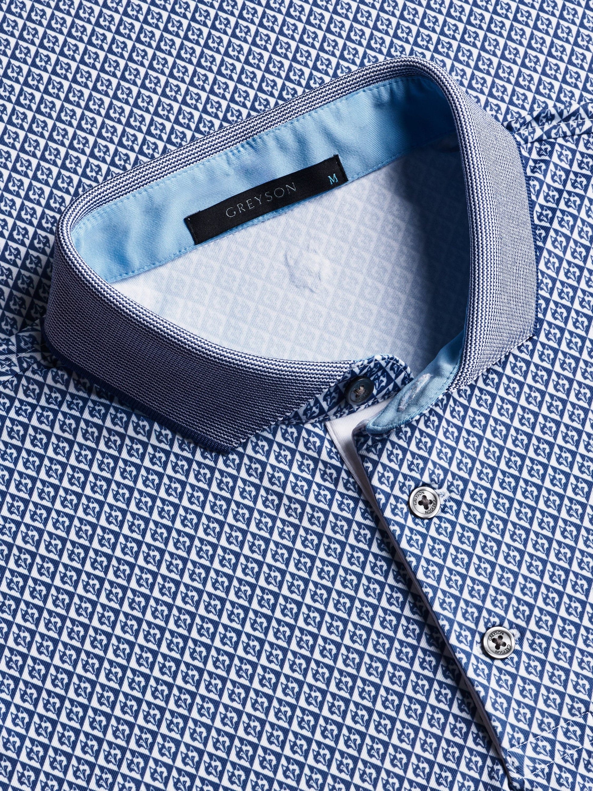 Greyson Clothiers Polos Shadow Wolf Polo in Arctic