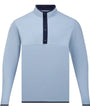 Harlestons 1/4 Zip The Dockside Pullover in Chambray