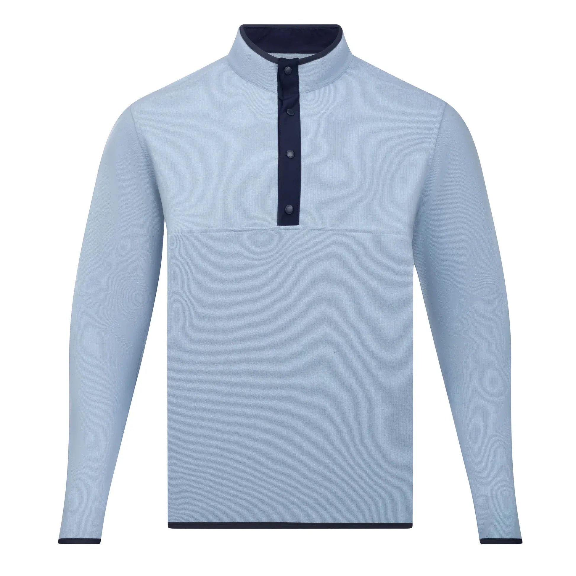 Harlestons 1/4 Zip The Dockside Pullover in Chambray