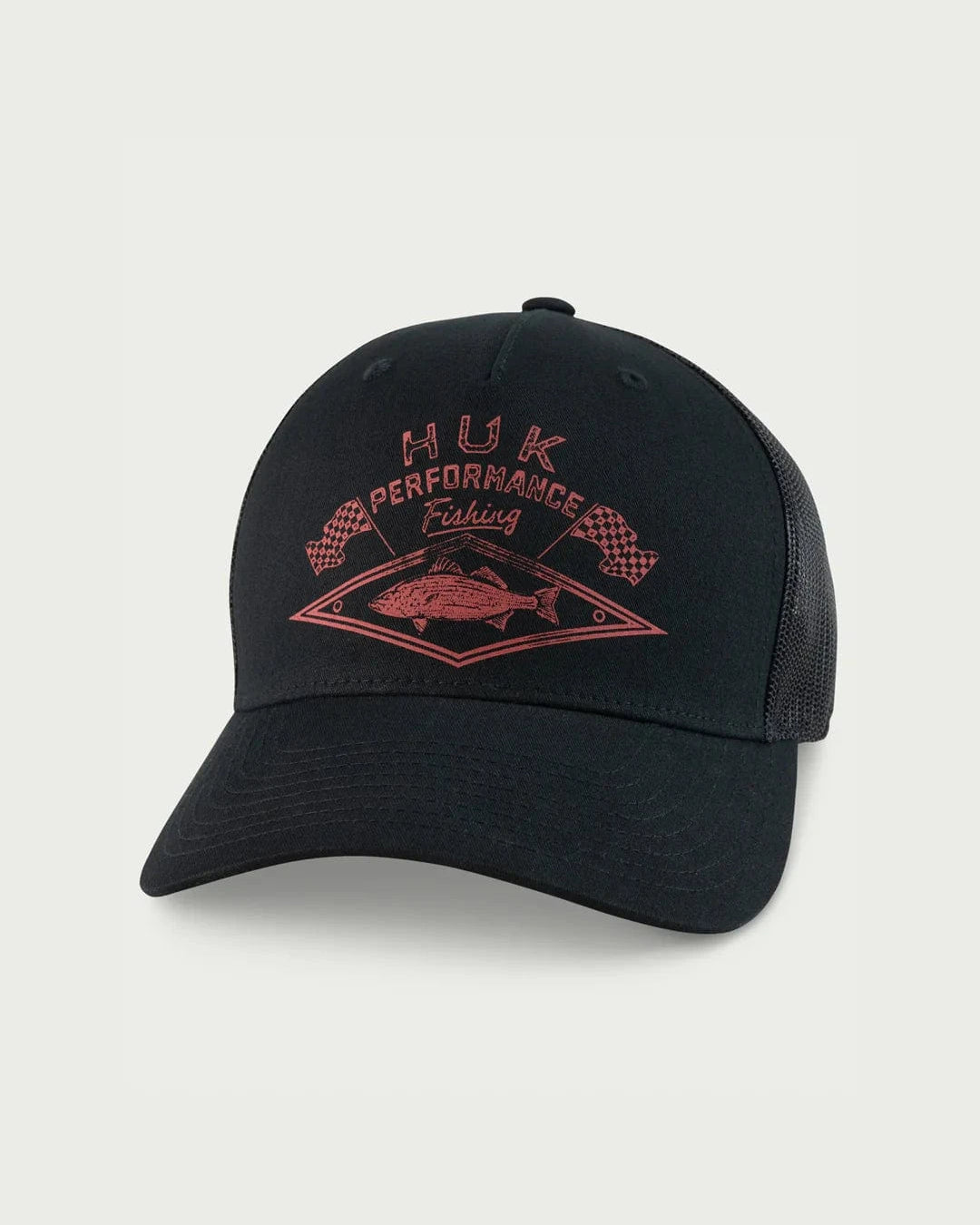 Huk Hats Checkered Flag Trucker Hat