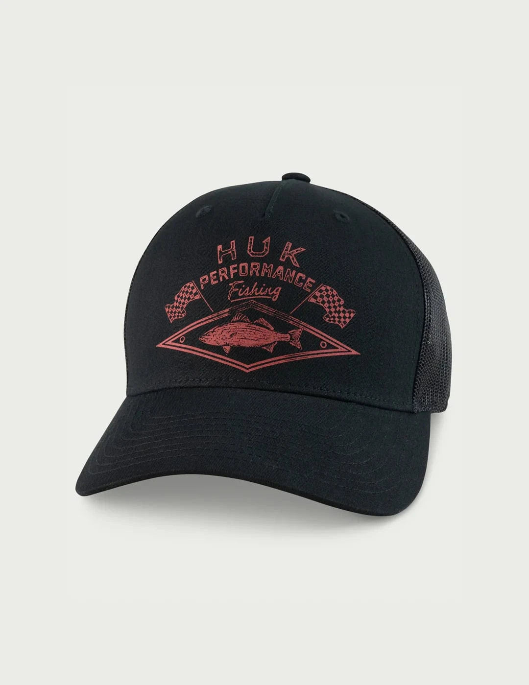 Huk Hats Checkered Flag Trucker Hat