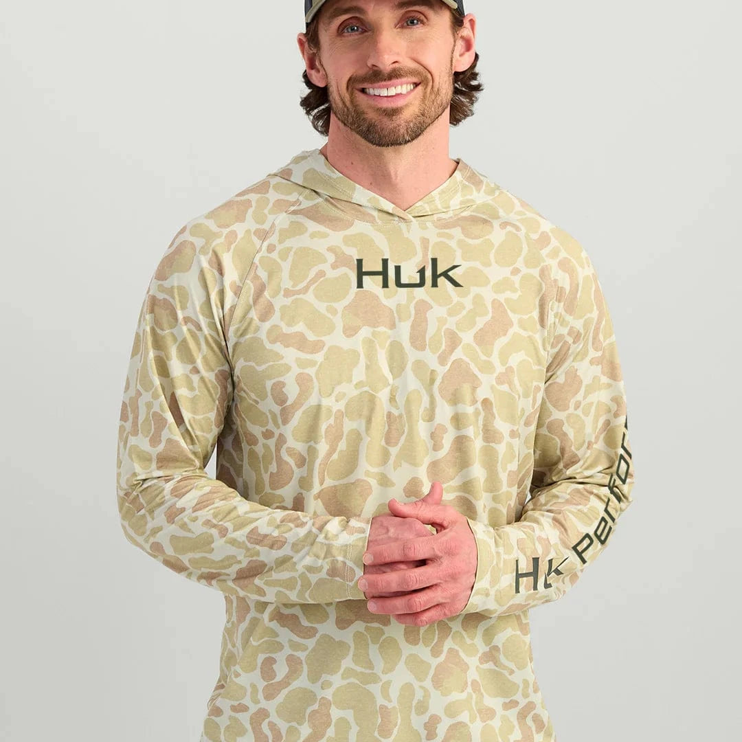 HUK Hoodie Sand Camo / S Airweight KC Printed Hoodie