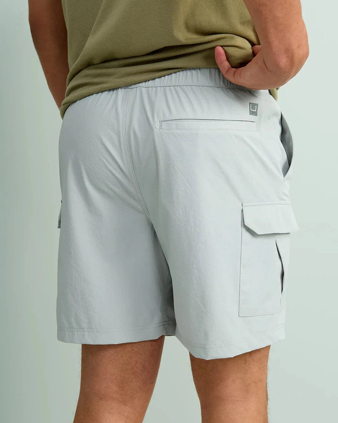 Huk Shorts Creekbed Cargo Short 7" - Harbor Mist