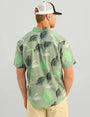 Huk Sport Shirts Kona Button-Down - Fog Green Island Dreaming