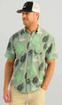 Huk Sport Shirts Kona Button-Down - Fog Green Island Dreaming