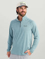 HUK Sweaters Airweight Heather 1/4 Zip