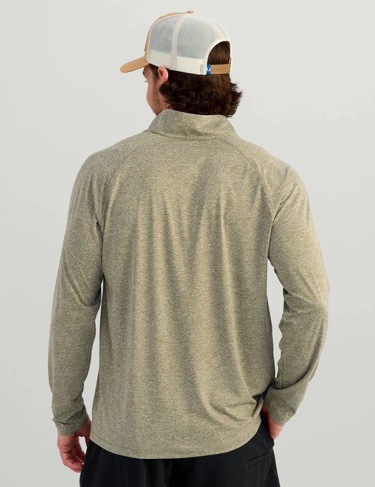 HUK Sweaters Airweight Heather 1/4 Zip