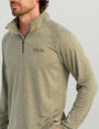 HUK Sweaters Moss Heather / S Airweight Heather 1/4 Zip