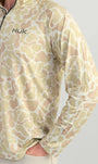 HUK Sweaters Sand Camo / S Airweight KC 1/4 Zip