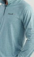 HUK Sweaters Silver Blue Heather / S Airweight Heather 1/4 Zip