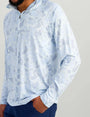 HUK Sweaters Sky Camo / S Airweight KC 1/4 Zip