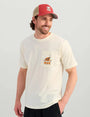 HUK T-Shirts Egret / S Lab Patch Pocket Tee