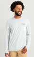 HUK T-Shirts HARBORMIST HTHR / S Drift Long Sleeve Performance Tee