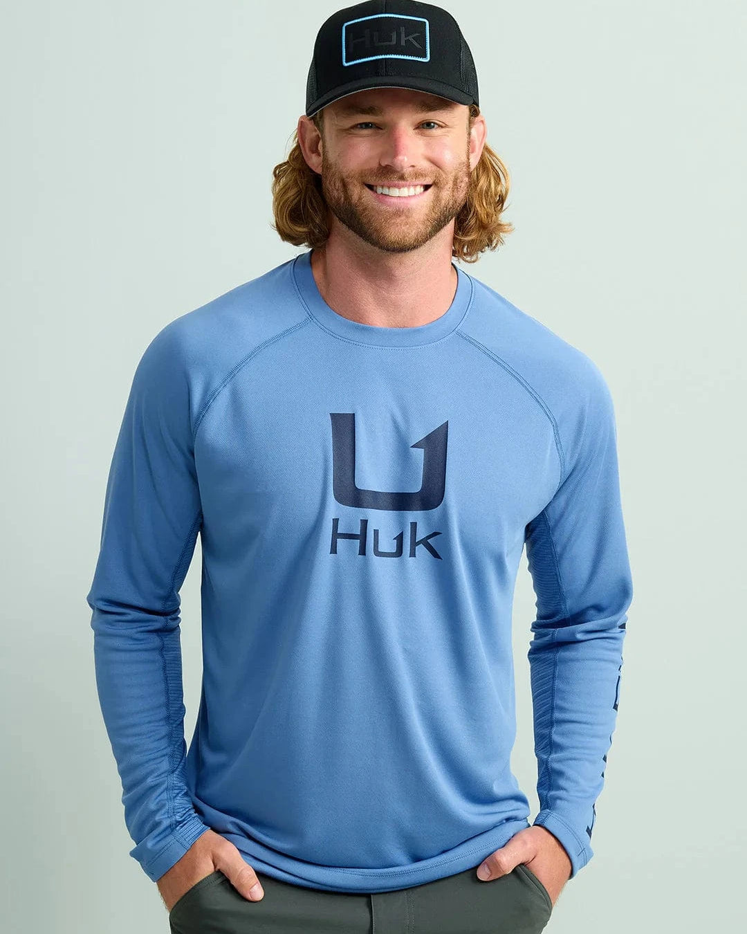 Huk T-Shirts Icon KC Graphic Performance Crew - Graphic Quiet Harbor