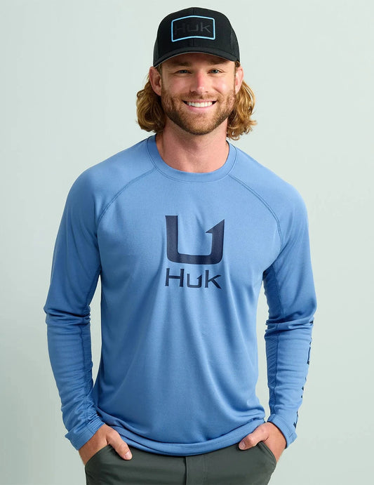 Huk T-Shirts Icon KC Graphic Performance Crew - Graphic Quiet Harbor
