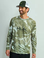 Huk T-Shirts Mossy Oak Pursuit Performance Crew - Mossy Oak Stormwater Freshwater