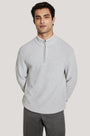 Jack Victor Limited 1/4 Zip Pale Grey / M Dualac 1/4-Zip Sweater