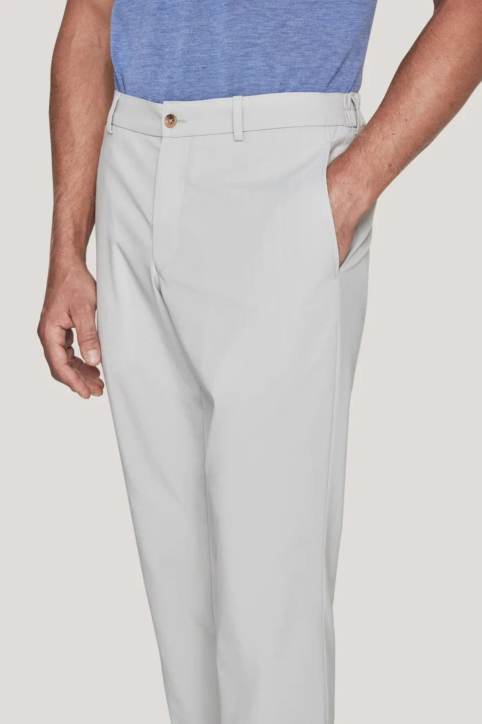 Jack Victor Limited Chinos Light Grey Active Stretch Pant