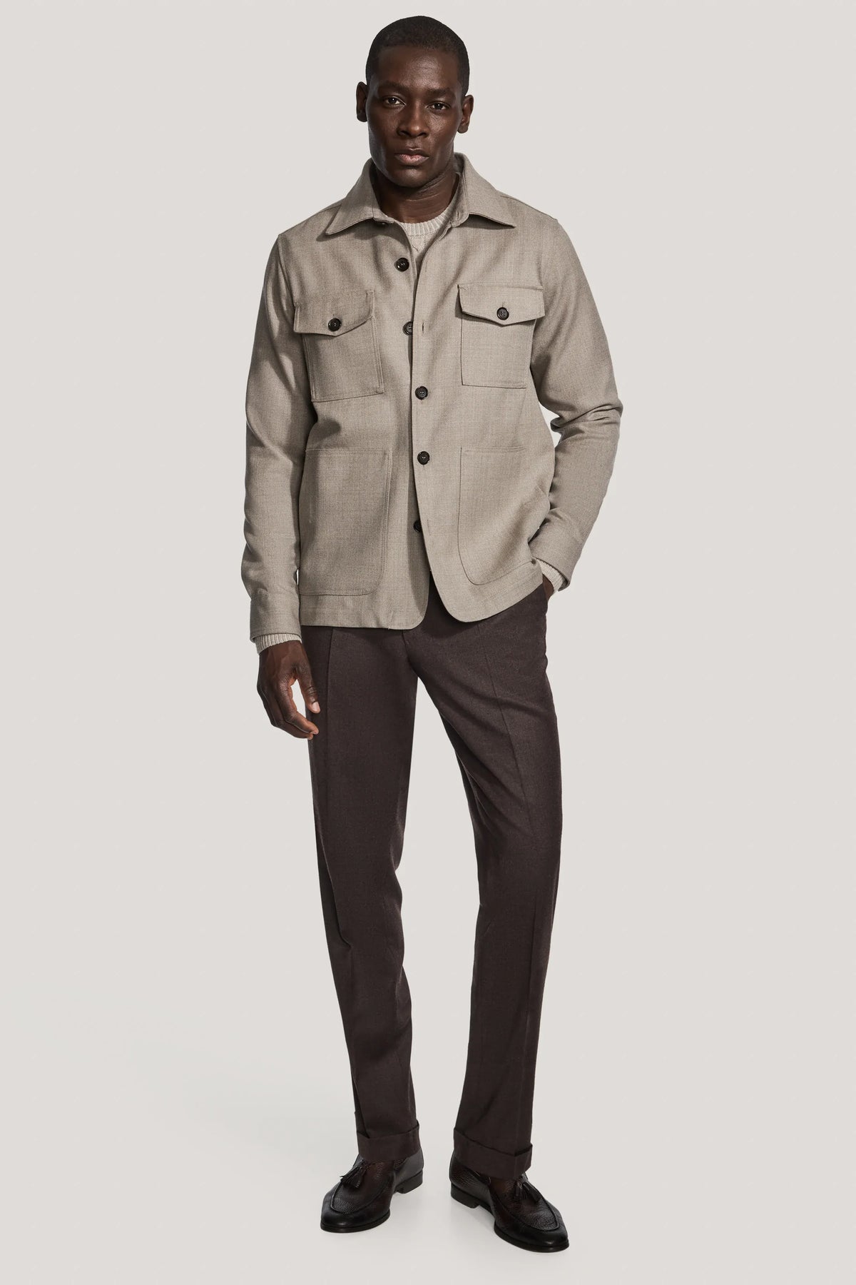 Jack Victor Limited Jackets Rainwool Wheat Overshirt