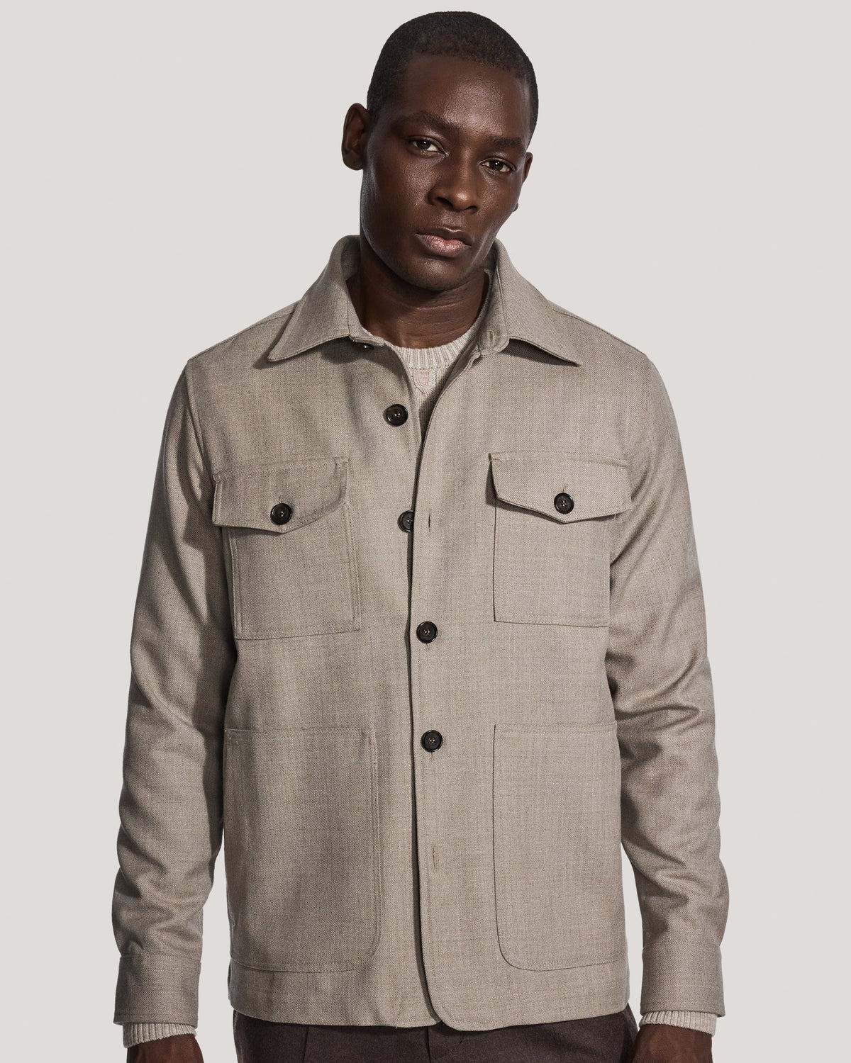 Jack Victor Limited Jackets Rainwool Wheat Overshirt