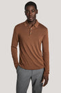 Jack Victor Limited Polos CAMEL / M Long Sleeve Polo