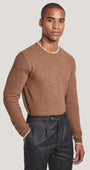Jack Victor Limited Sweaters Camel / M Belvedere Crew Neck