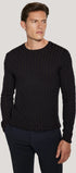 Jack Victor Limited Sweaters Navy / S Cable Crew Neck