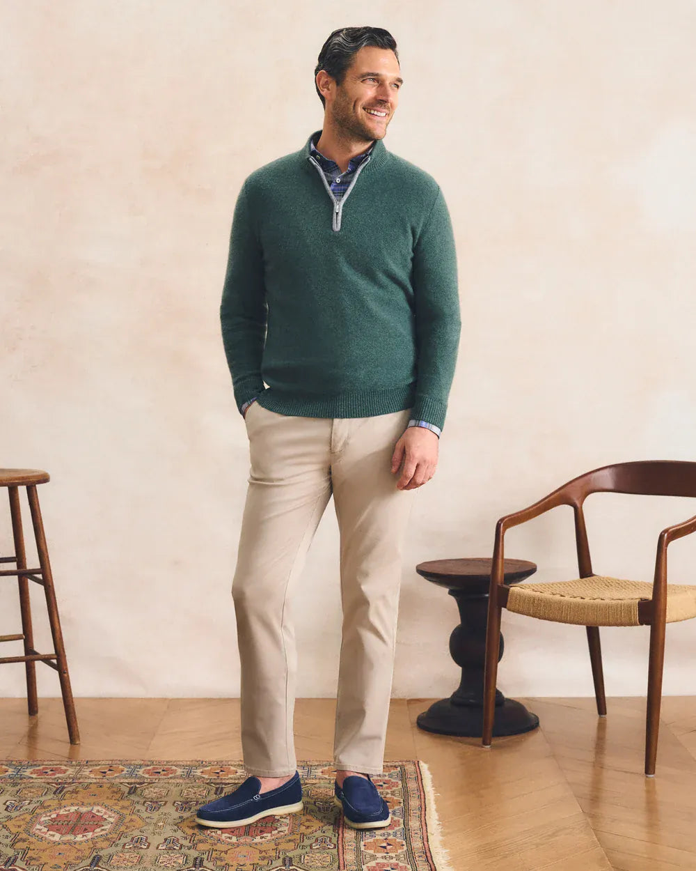Johnnie-O 1/4 Zip Cashmere 1/4 Zip
