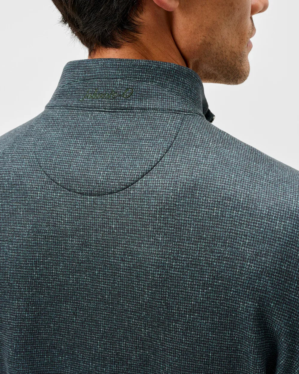 Johnnie-O 1/4 Zip Check Mikey Fleece 1/4 Zip Pullover