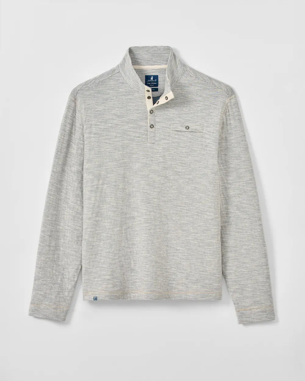 Johnnie-O 1/4 Zip Cove Striped Cotton Henley