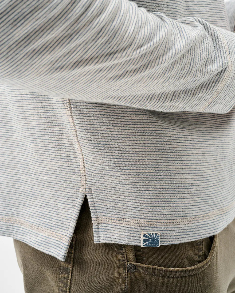 Johnnie-O 1/4 Zip Cove Striped Cotton Henley