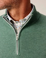 Johnnie-O 1/4 Zip Desmond Plaited Cotton Blend 1/4 Zip Sweater