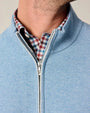 Johnnie-O 1/4 Zip Desmond Plaited Cotton Blend 1/4 Zip Sweater