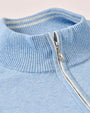 Johnnie-O 1/4 Zip Desmond Plaited Cotton Blend 1/4 Zip Sweater