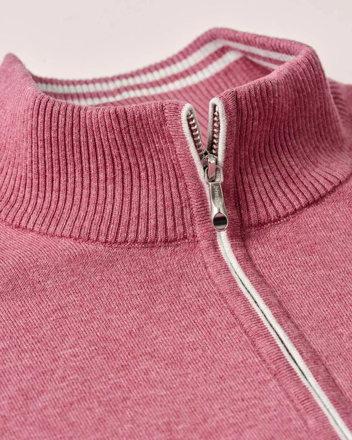 Johnnie-O 1/4 Zip Desmond Plaited Cotton Blend 1/4 Zip Sweater