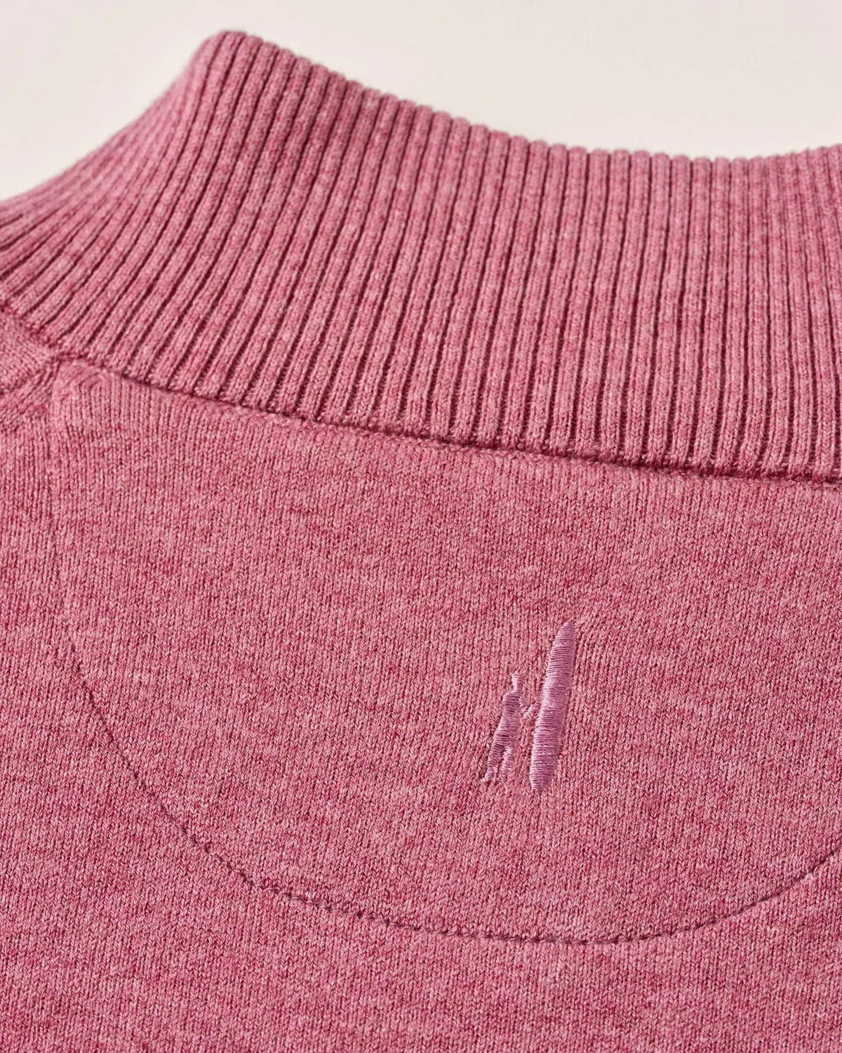 Johnnie-O 1/4 Zip Desmond Plaited Cotton Blend 1/4 Zip Sweater