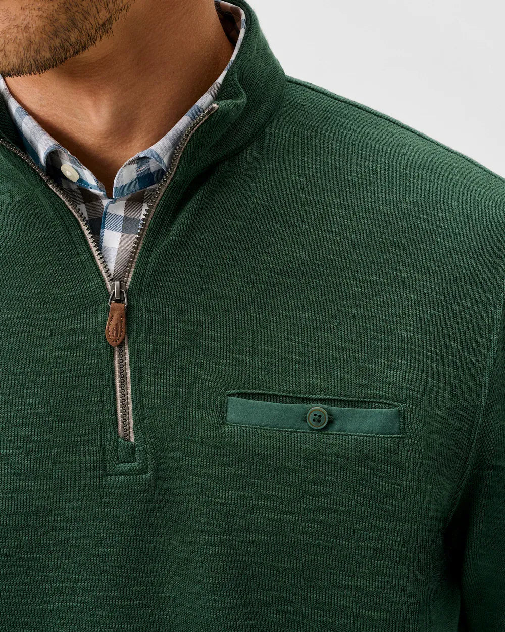 Johnnie-O 1/4 Zip Flame Stitch 1/4 Zip Pullover