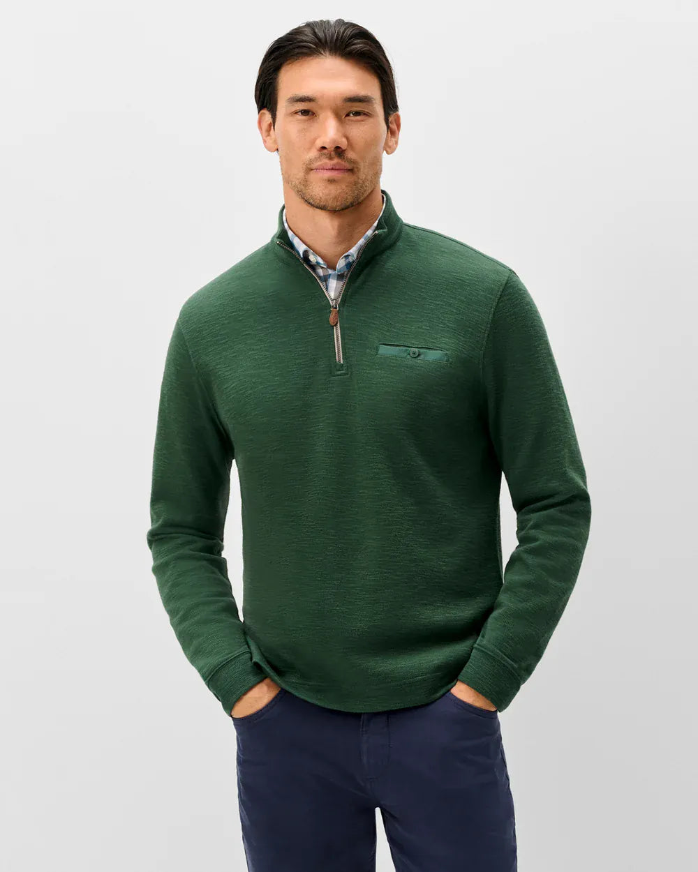Johnnie-O 1/4 Zip Flame Stitch 1/4 Zip Pullover