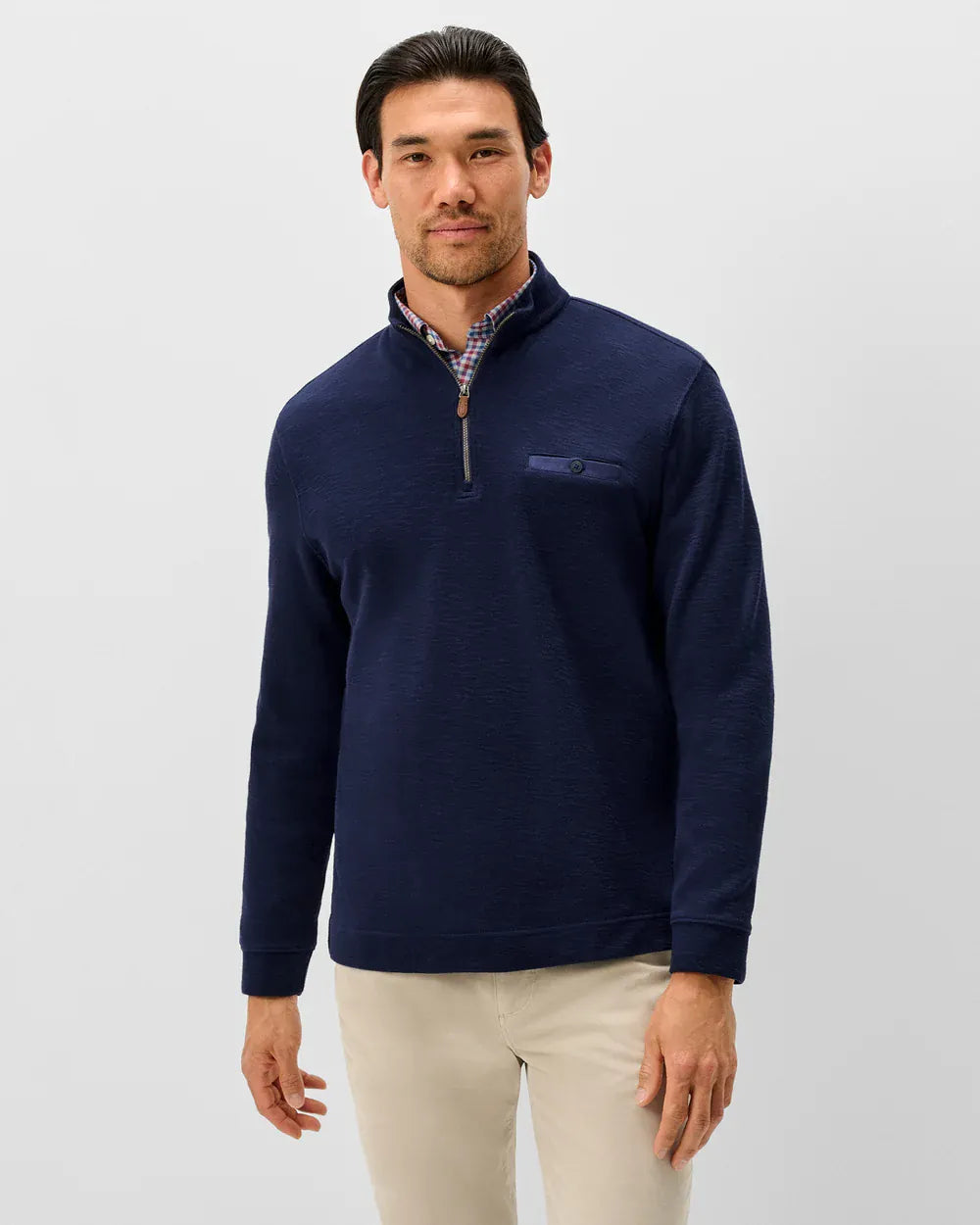 Johnnie-O 1/4 Zip Flame Stitch 1/4 Zip Pullover