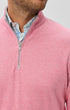 Johnnie-O 1/4 Zip Hanks "Lightweight Sully" 1/4 Zip Pullover in Berry