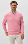 Johnnie-O 1/4 Zip Hanks "Lightweight Sully" 1/4 Zip Pullover in Berry