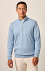 Johnnie-O 1/4 Zip Hanks "Lightweight Sully" 1/4 Zip Pullover in Lapis