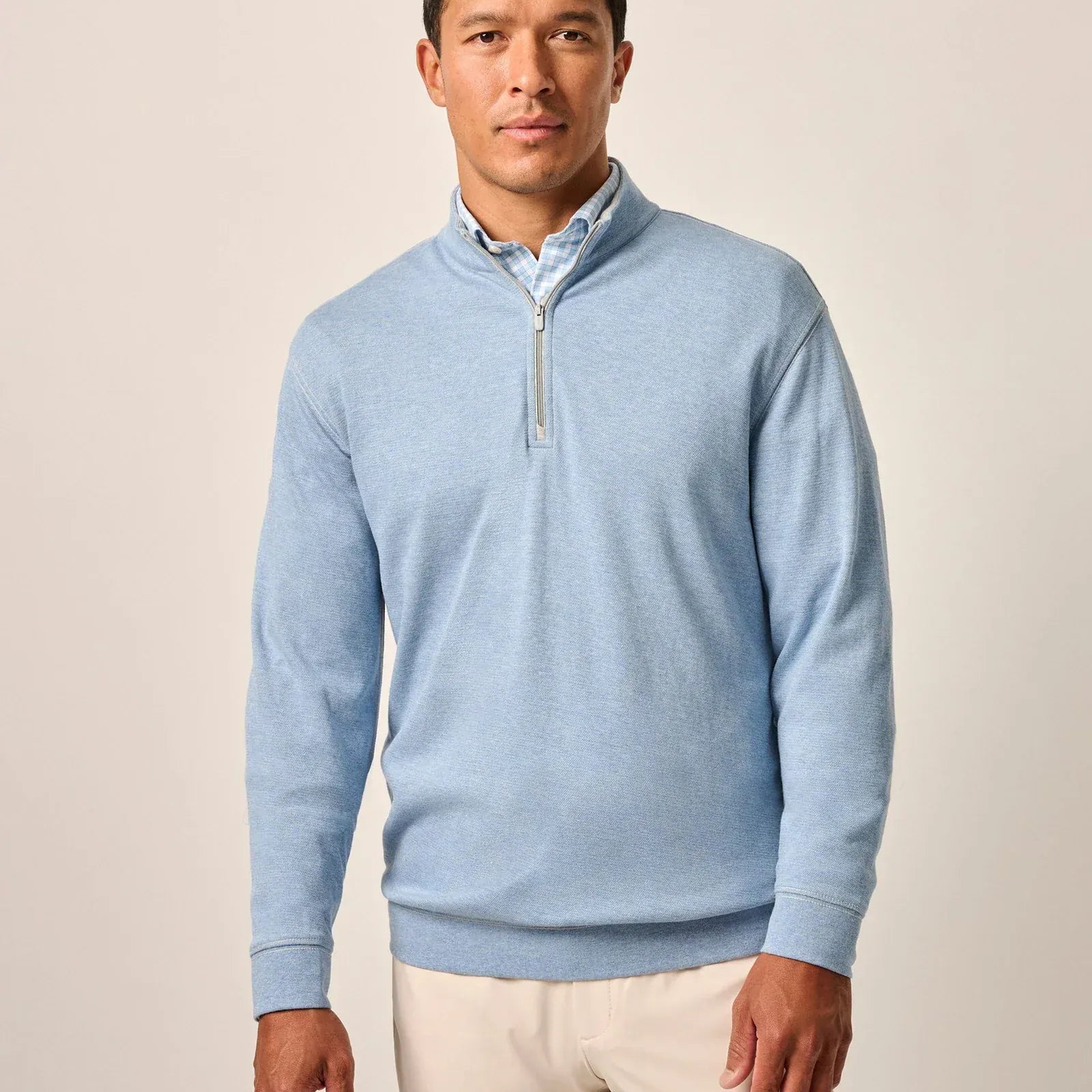 Johnnie-O 1/4 Zip Hanks "Lightweight Sully" 1/4 Zip Pullover in Lapis